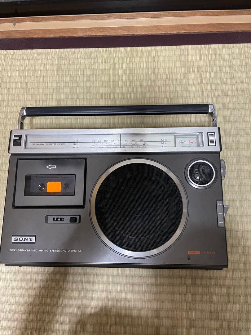 SONY CF-1980II ジャンク　モノラルラジカセ