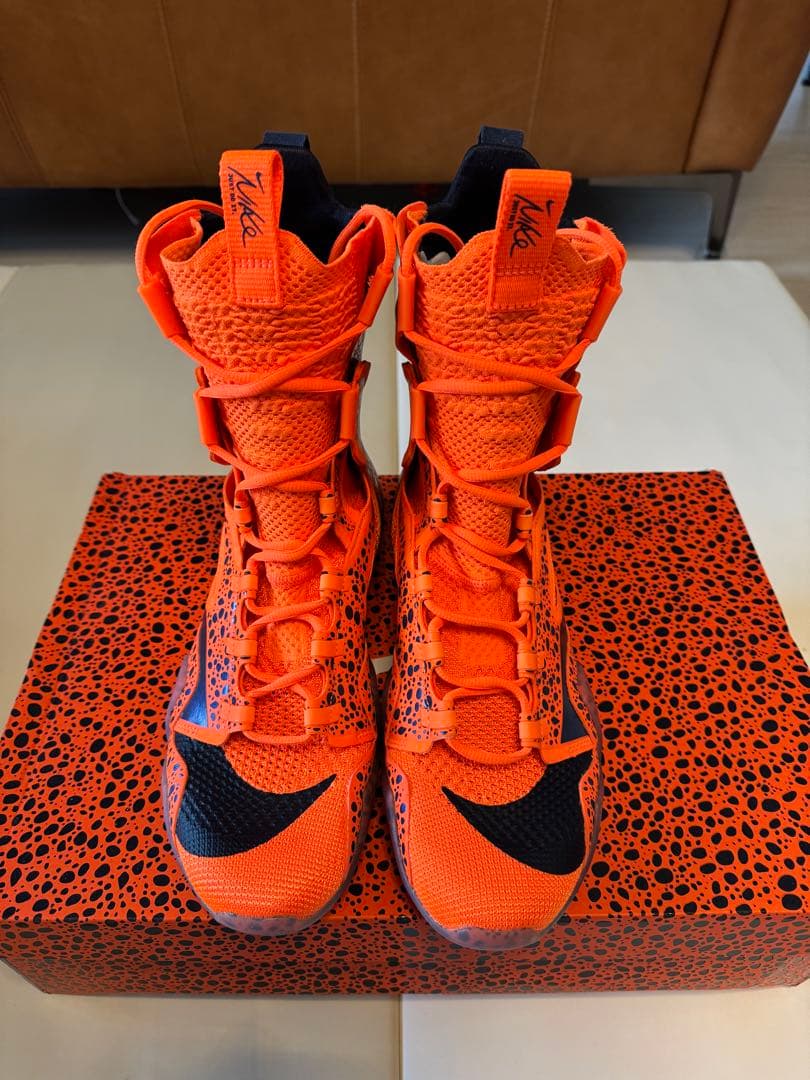 NIKE オレンジ ハイカット ボクシングシューズ