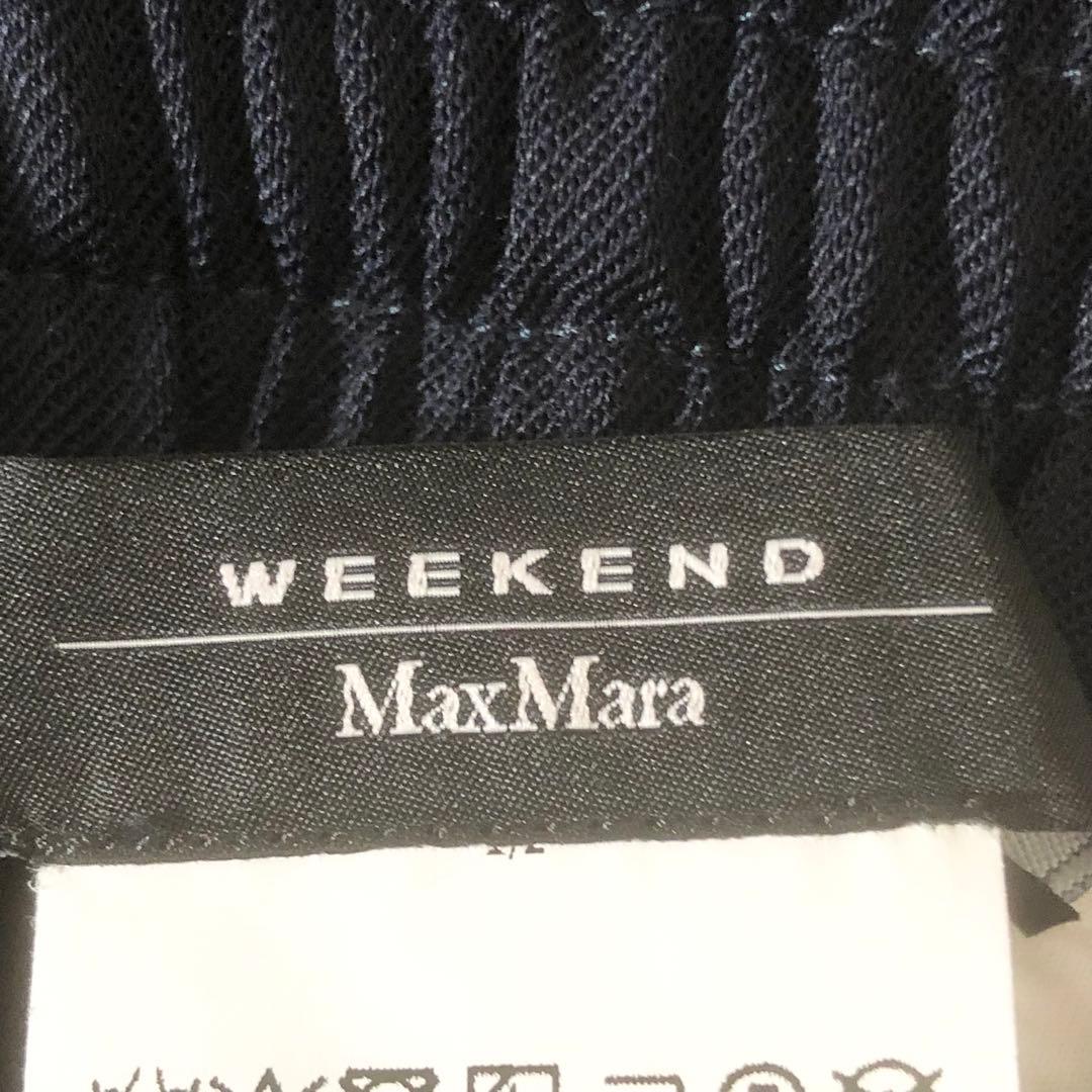 極美品 マックスマーラ 24SS 大きいサイズ ワイドパンツ ウエストゴム