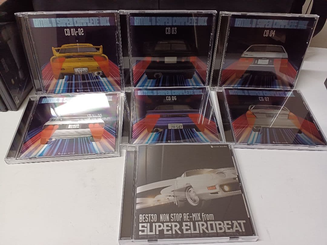 ステッカーに傷みあり、頭文字Dスーパーコンプリートボックス