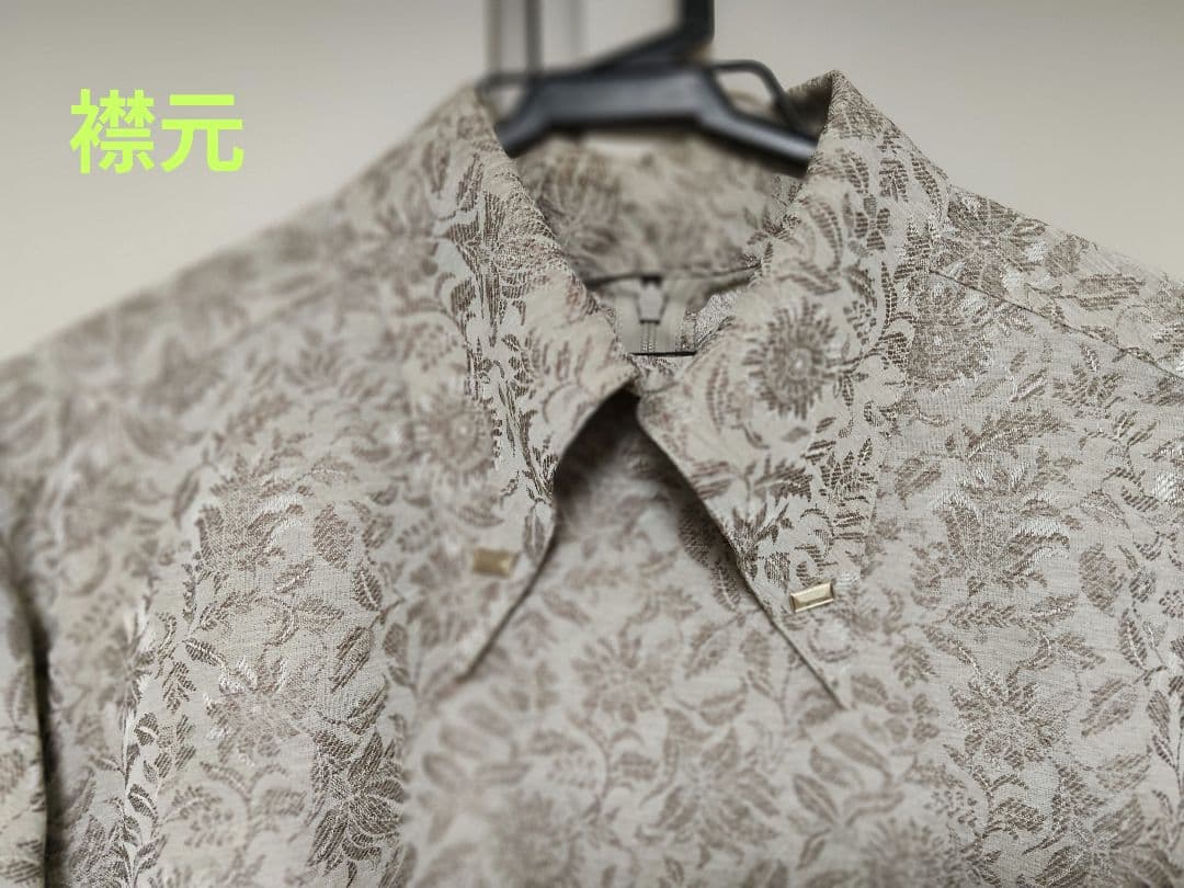 foufou ジャカードボタンダウンワンピース