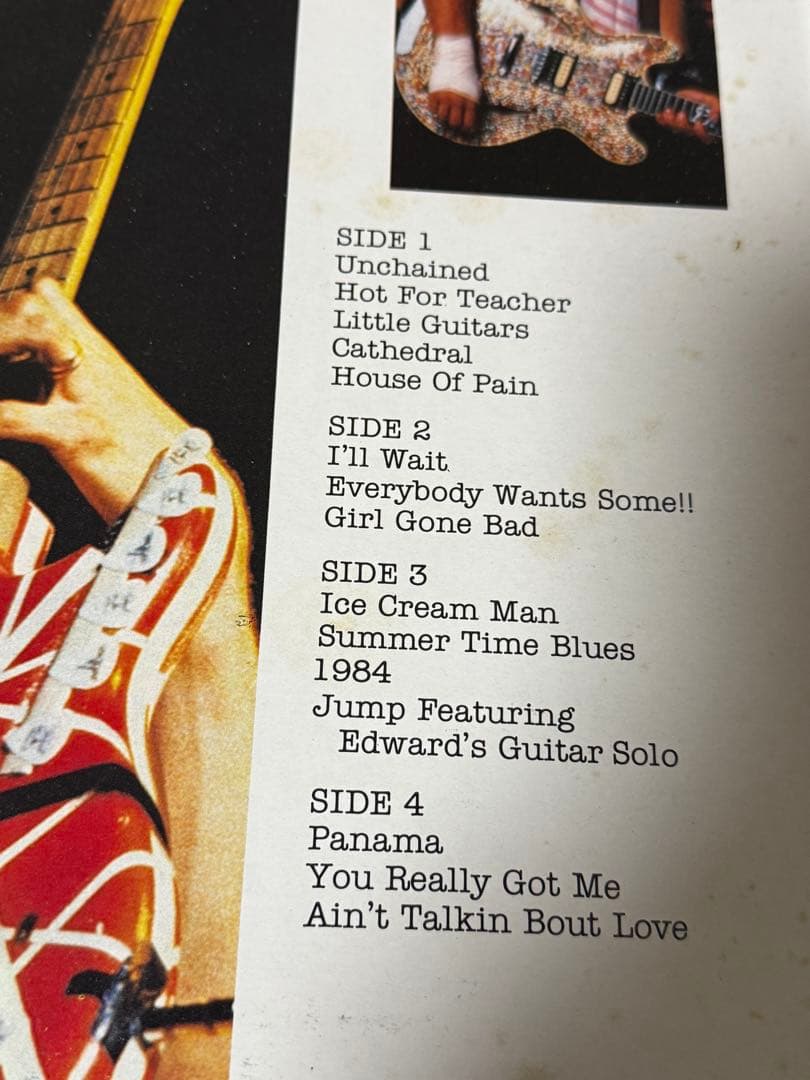 van halen 超名盤summer time live 2lp