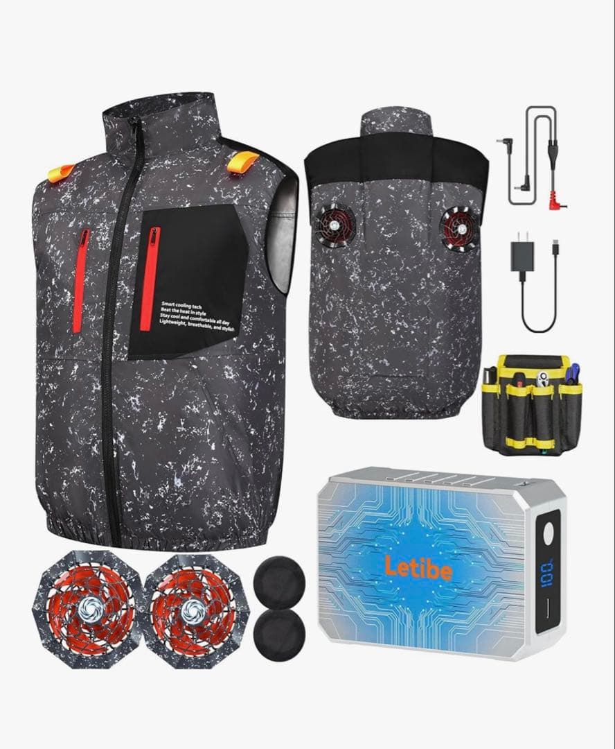 ナッキー❗️ファン付きベスト　新品未使用❗️Letibe 空調作業服