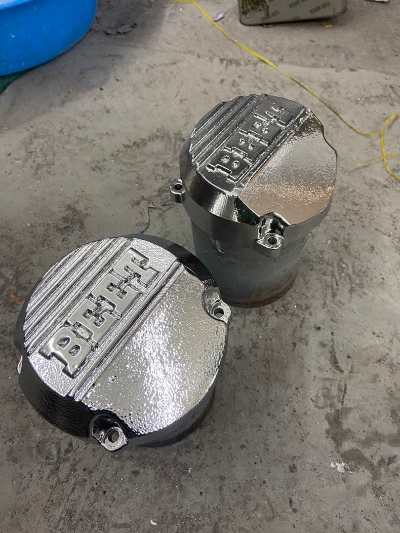 XJR400 BEETカバー　メッキ塗装