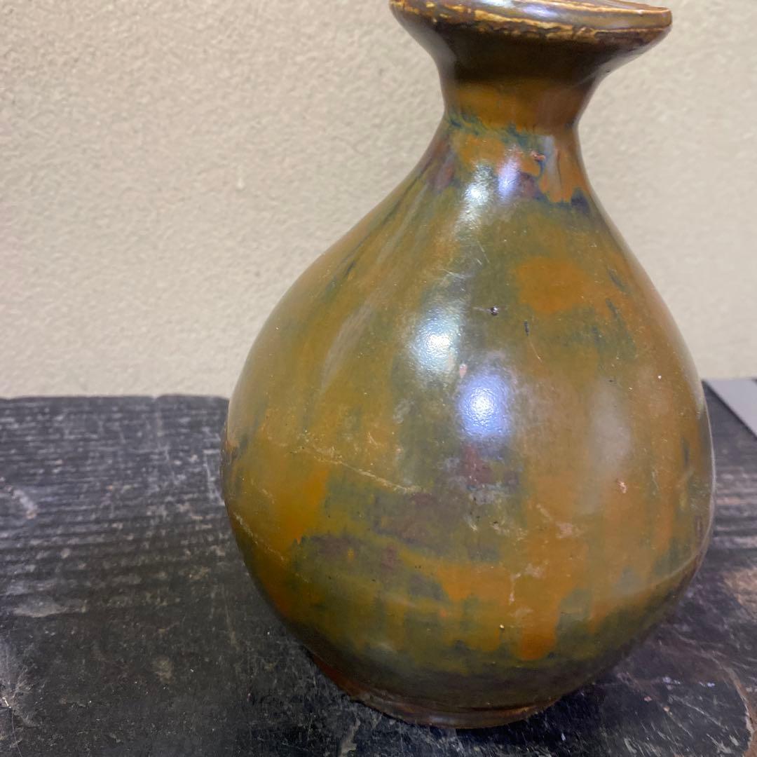 中国　古玩　河南天目徳利