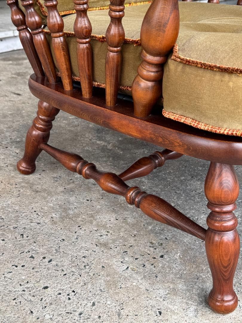 【柏木工】1人掛けソファ アームチェアB 肘付き ラウンジチェア ヴィンテージ