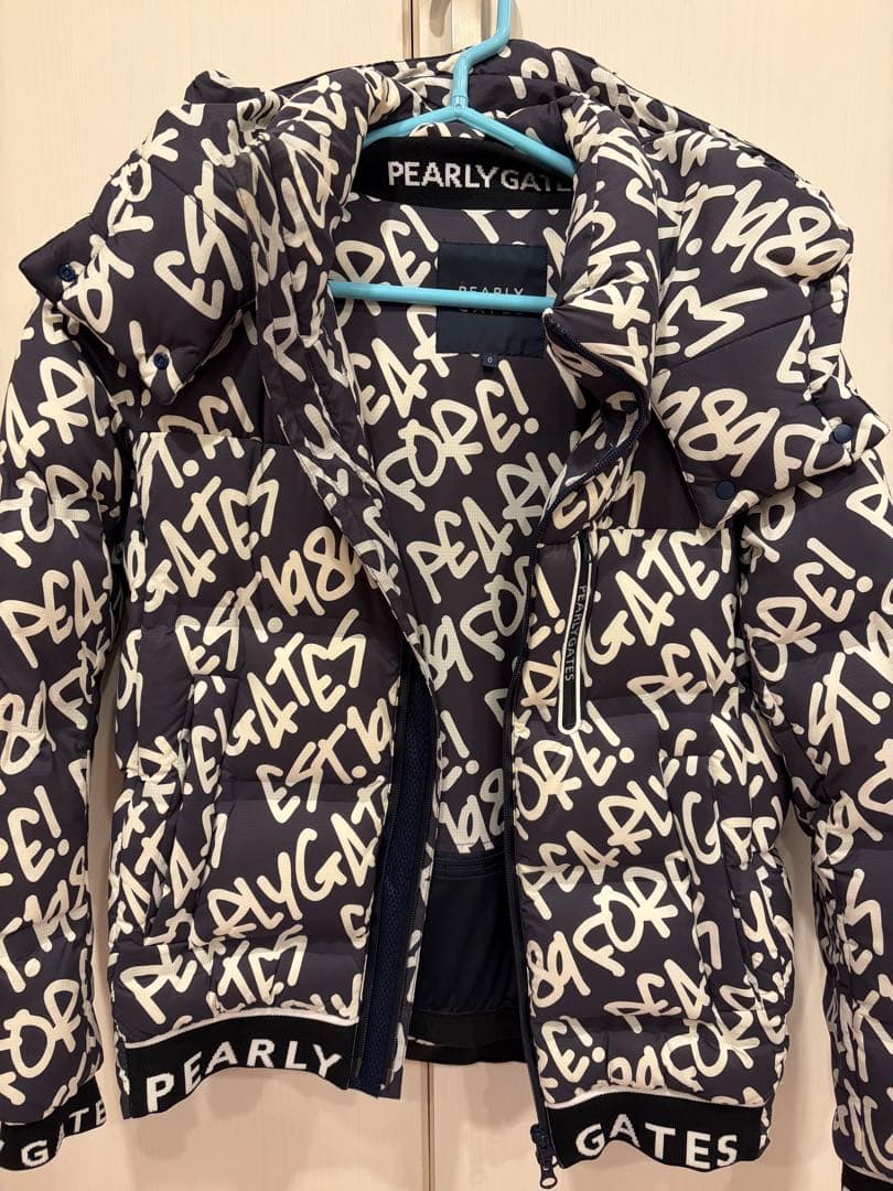 ❣️美品❣️【PEARLY GATES】ダウン ネイビー/ホワイト