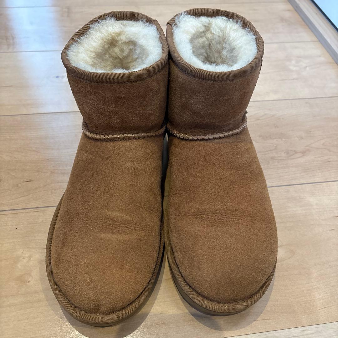 【美品】UGG ブラウン ムートンブーツ　24cm