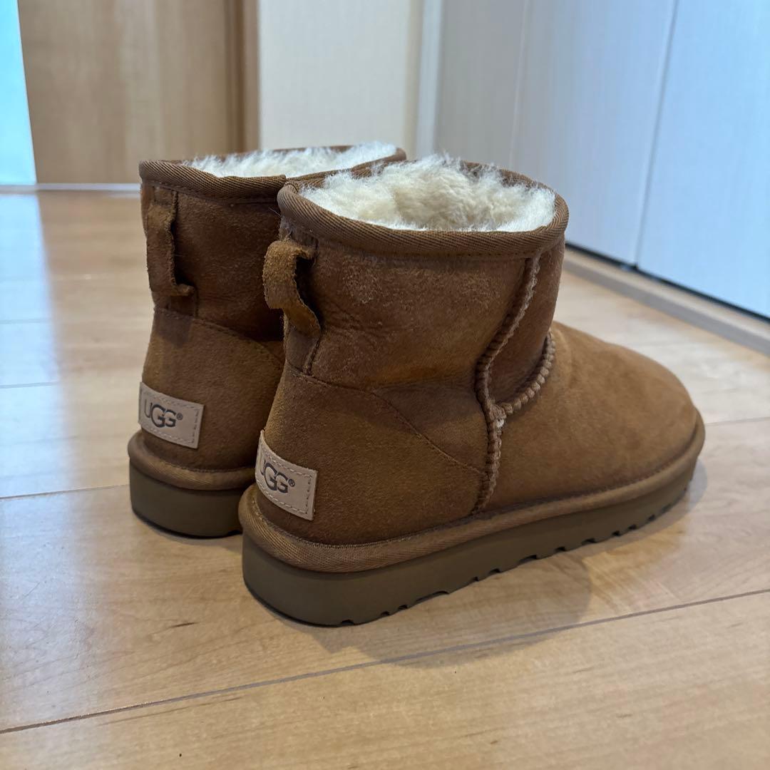 【美品】UGG ブラウン ムートンブーツ　24cm