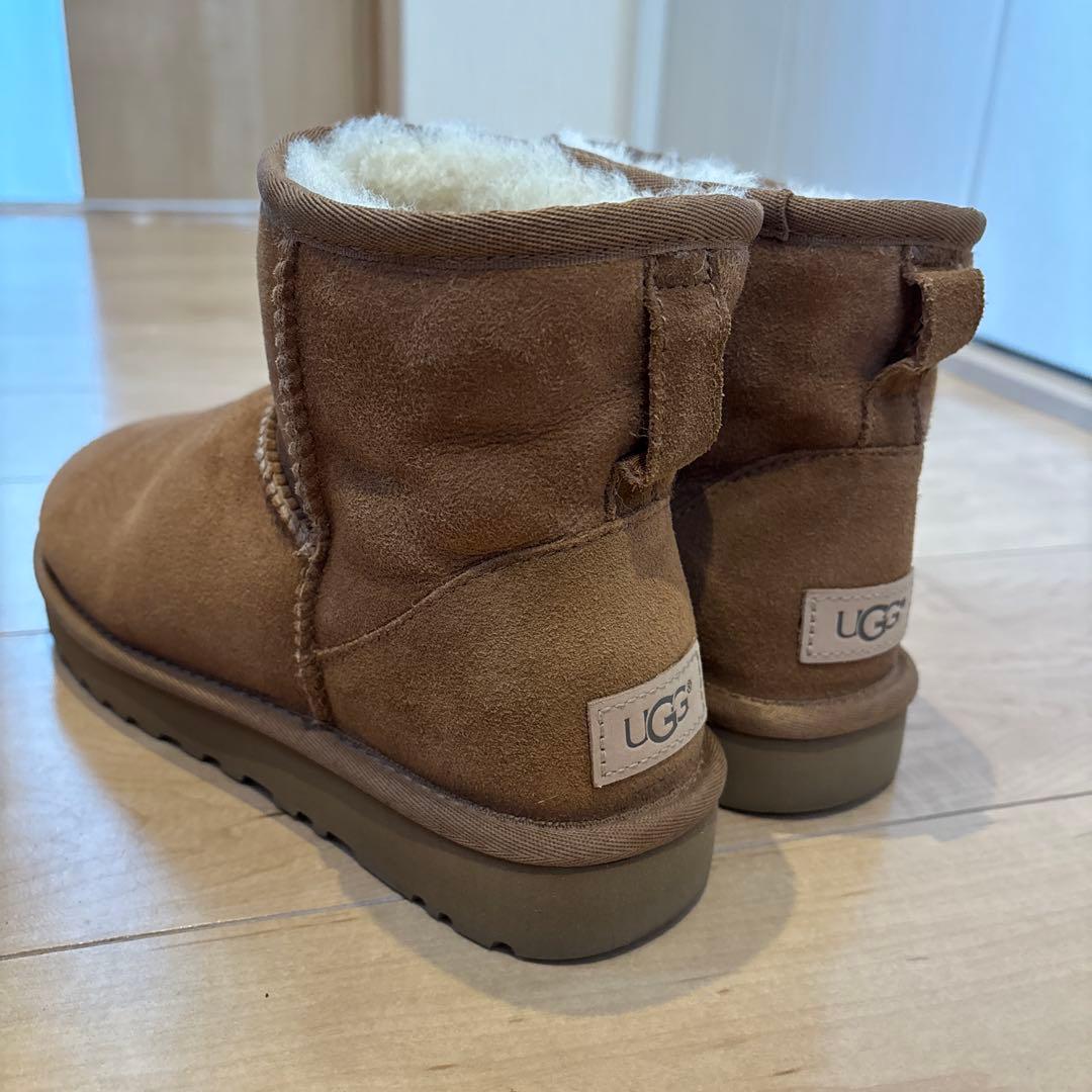 【美品】UGG ブラウン ムートンブーツ　24cm