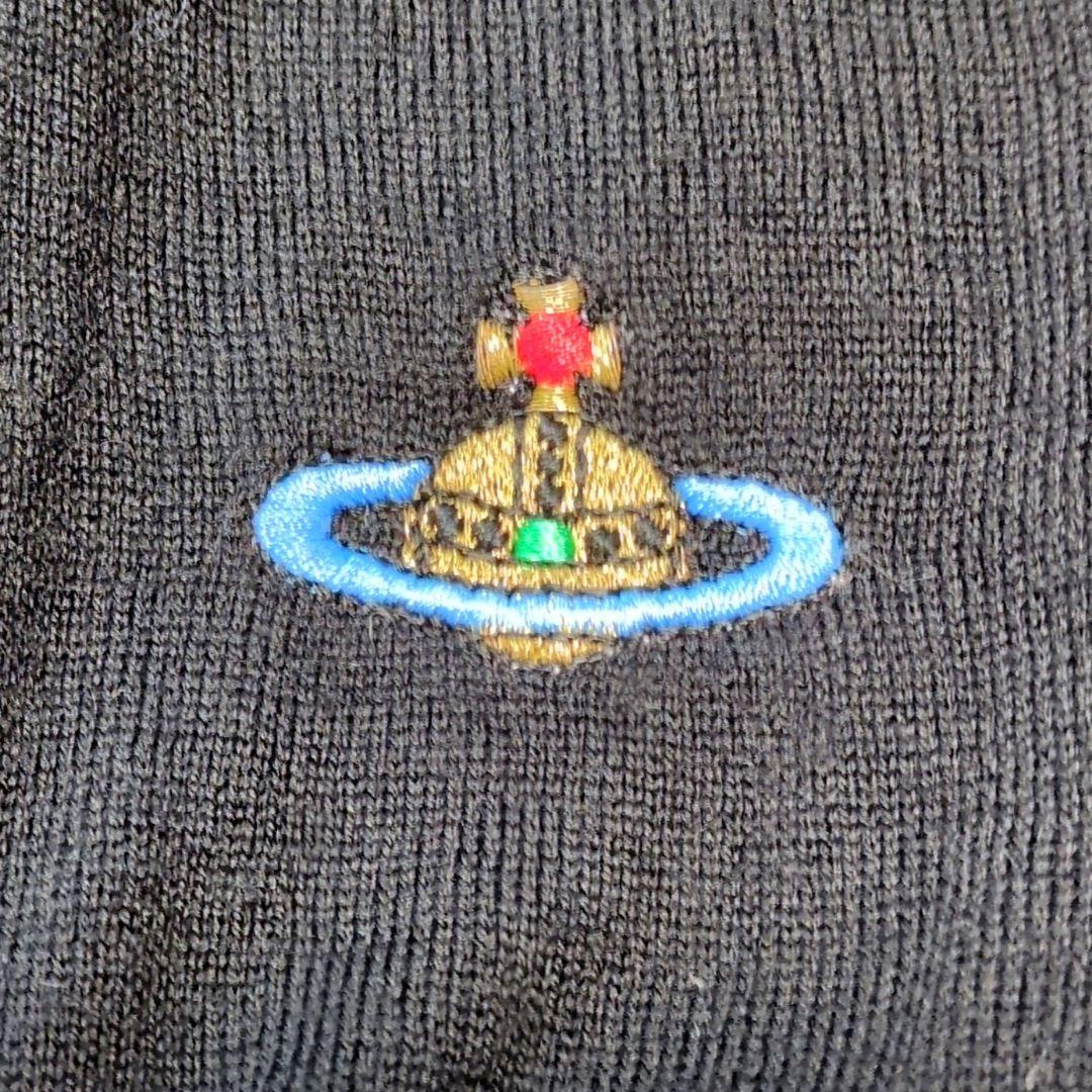 希少✨ヴィヴィアンウエストウッド オーブ刺繍 カーディガン 黒　M