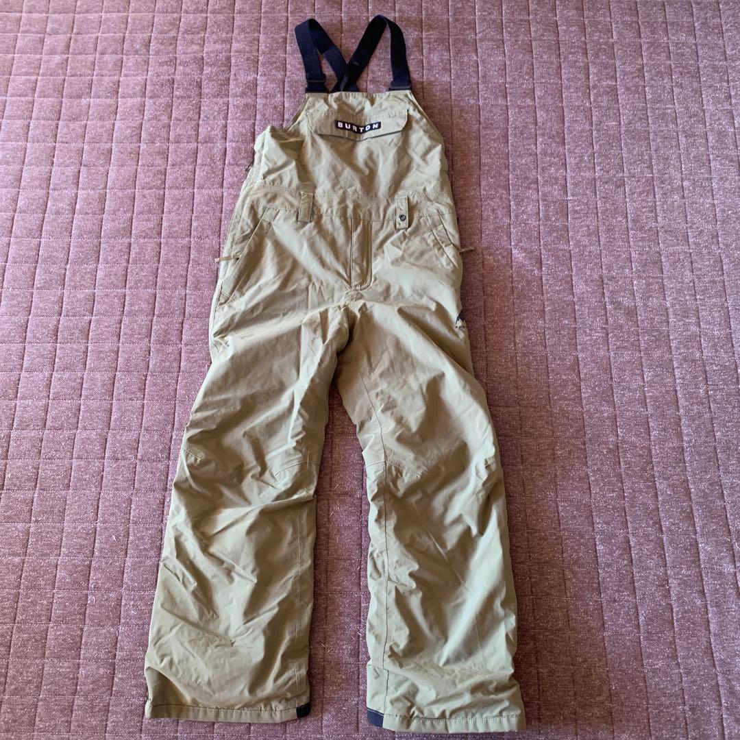 モス★BURTON KIDS スノーボードビブパンツS 130サイズ