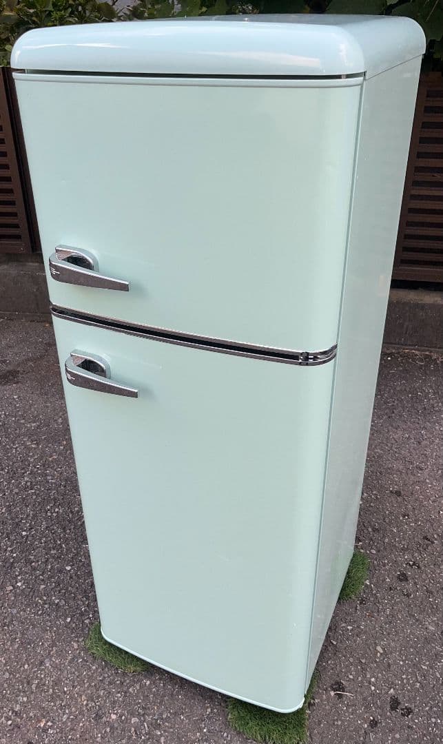 特価アイリスオーヤマ冷凍冷蔵庫114L　レトロ調　2021年製