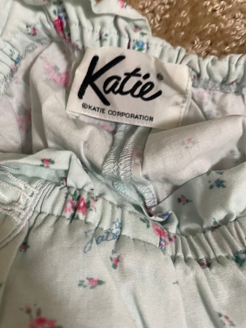 Katie VIRGIN UP ドロワーズ　ブルーフラワー　フリーサイズ　パンツ