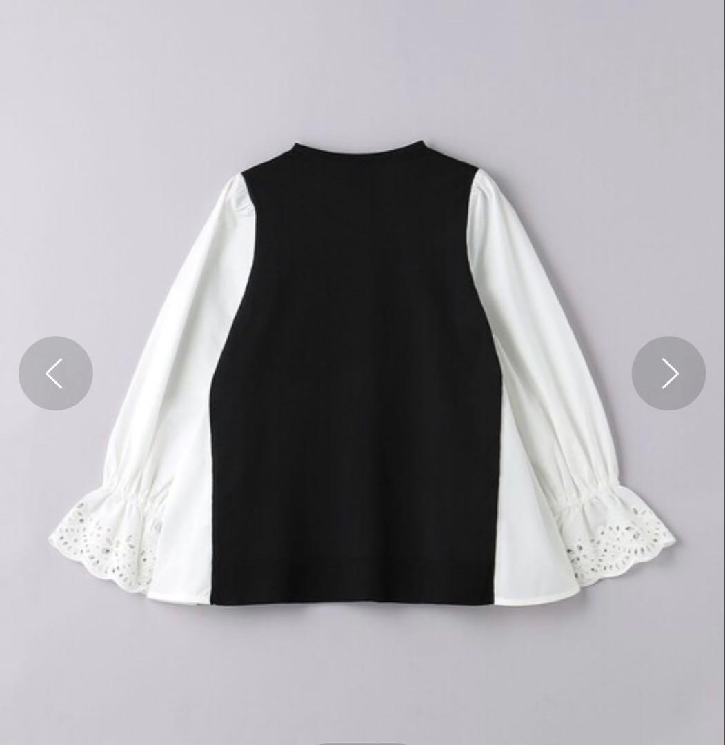 UNITED ARROWS スカラップコンビスリーブ