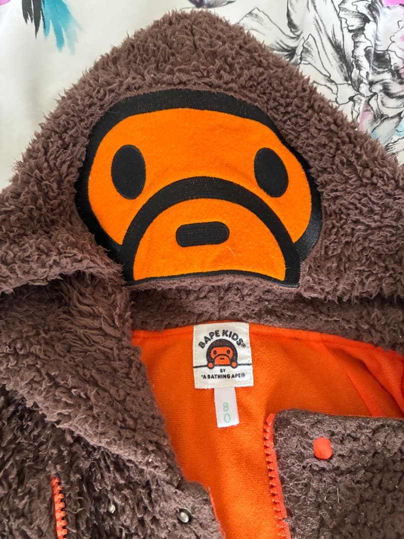 BAPE KIDS フリースロンパース 80cm