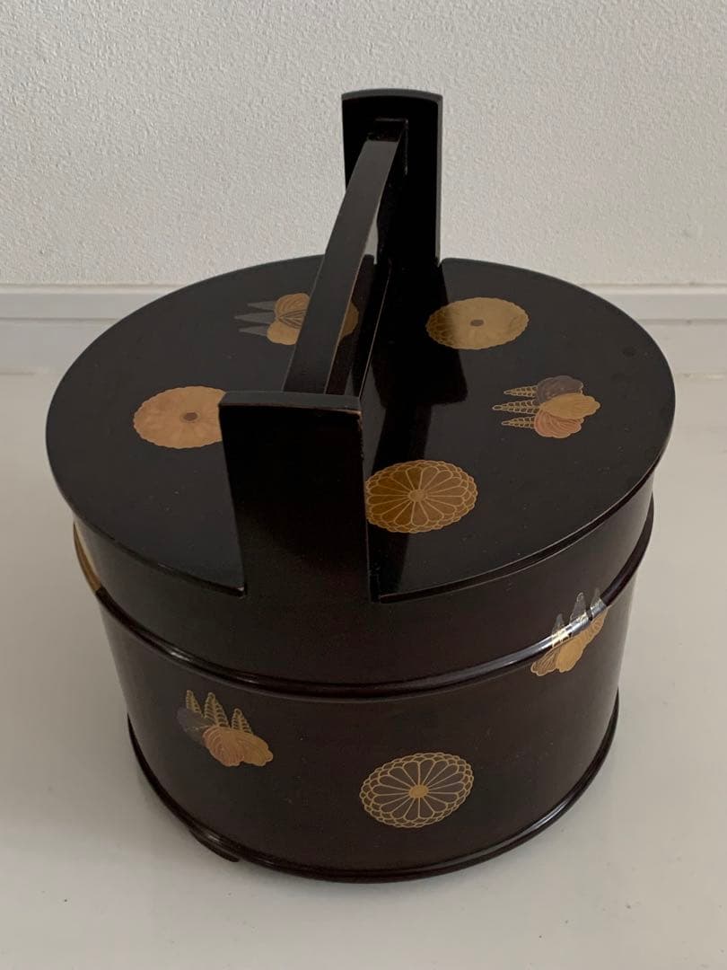 茶道具　水指 漆塗　高台寺蒔絵　金箔装飾　インテリア雑貨　花器　ワインクーラー