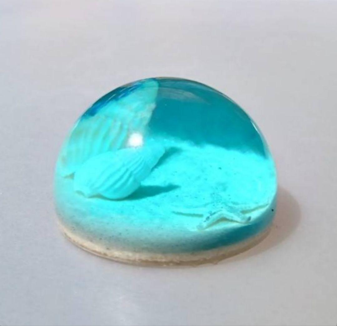 【 海のかけらドーム No.2172 】エポキシレジン オーシャンアート レジン