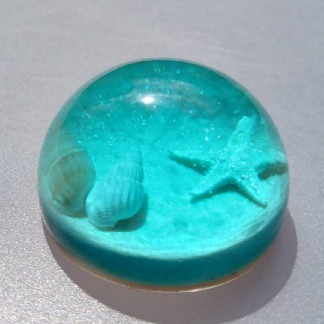 【 海のかけらドーム No.2172 】エポキシレジン オーシャンアート レジン