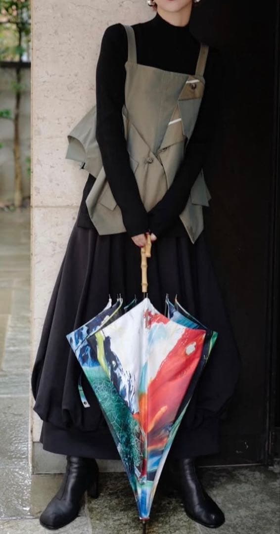 UN3D. VEST DOCKING BUSTIER キャミソール カーキ 36