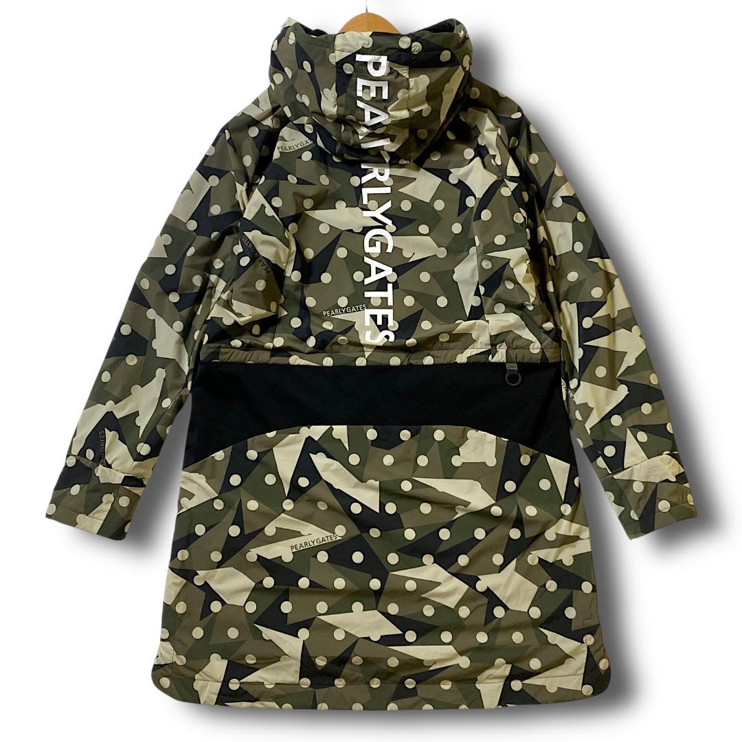 1 新品 パーリーゲイツ 定価5.9万 ビッグロゴ ロングジャケット カモドット