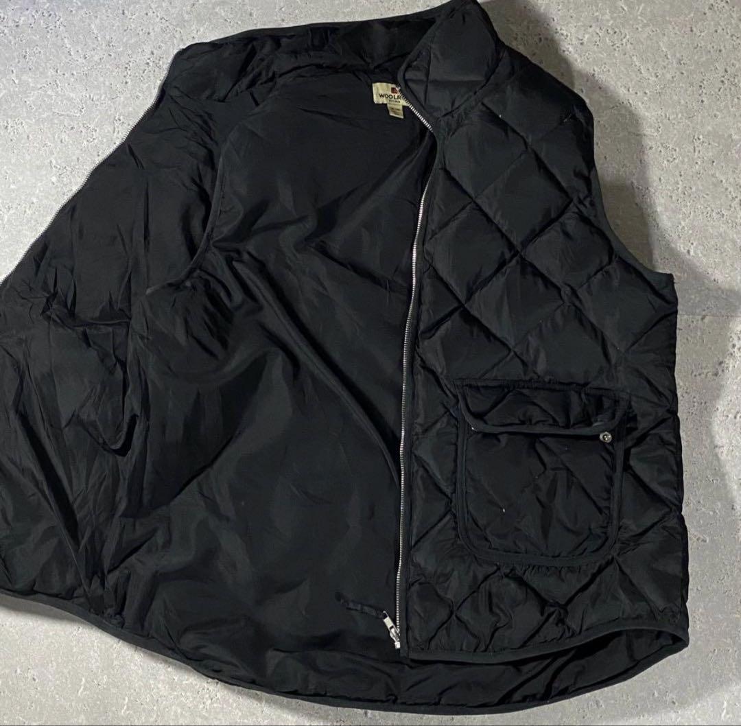 WOOL RICH ウールリッチ ダウンベスト 無地 ノームコア Y2K 黒