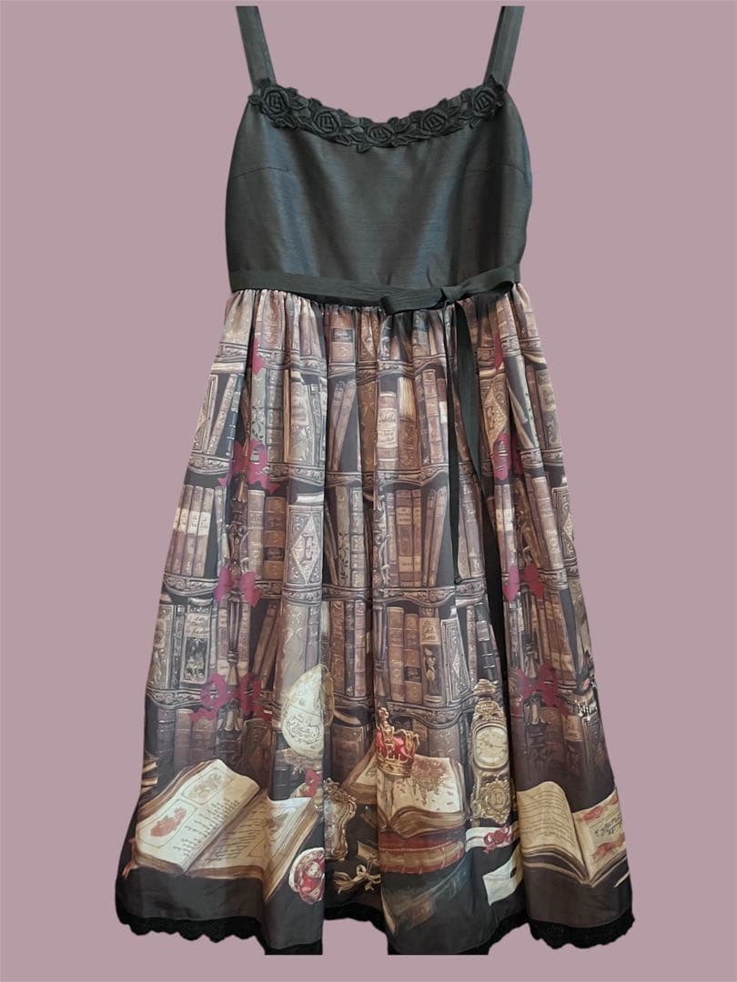 本柄ジャンパースカートEnchantlicEnchantilly