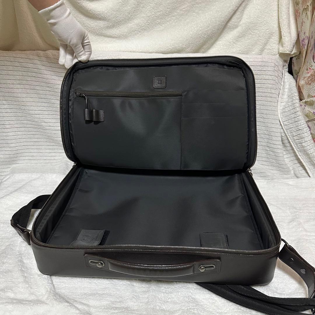 【美品】dunhill（ダンヒル） ブリーフケース 大容量 A4収納可 バッグ