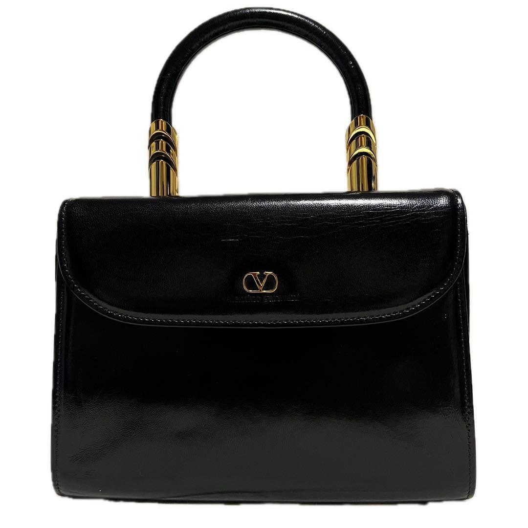 VALENTINO パーティバッグ 冠婚葬祭 合皮 ブラック ゴールド C35