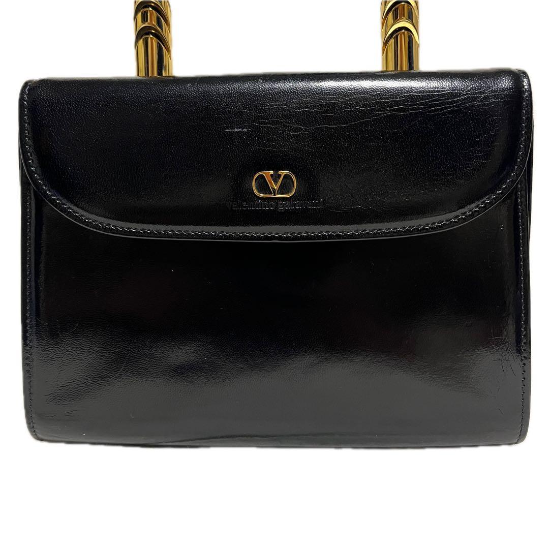 VALENTINO パーティバッグ 冠婚葬祭 合皮 ブラック ゴールド C35
