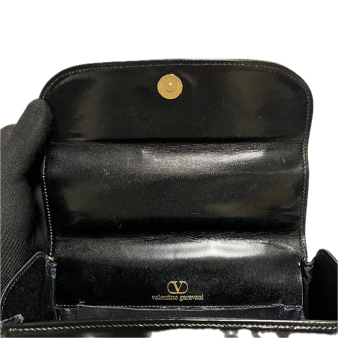 VALENTINO パーティバッグ 冠婚葬祭 合皮 ブラック ゴールド C35