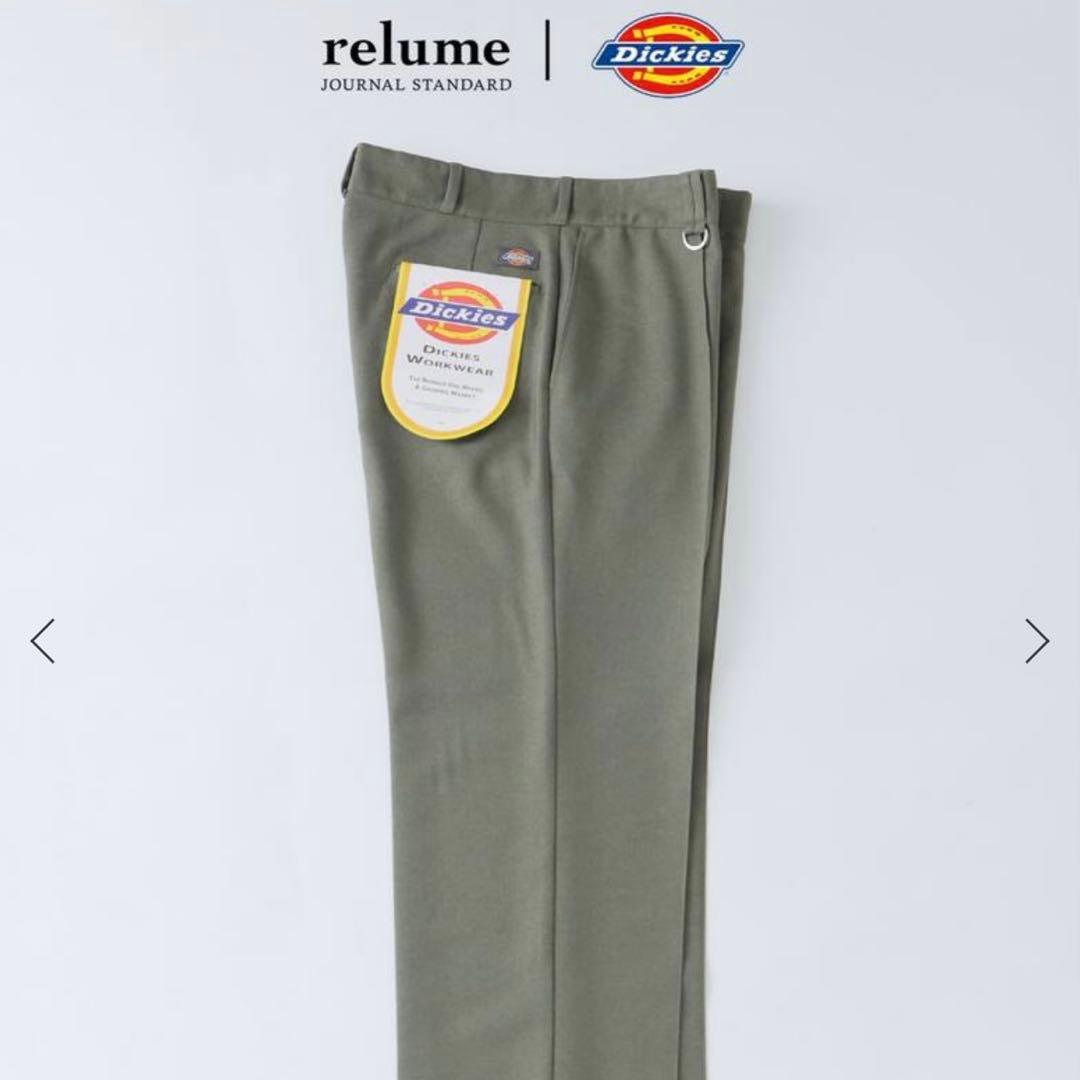 JS relume ×ディッキーズ ピンタックワイドスラックス グリーンM