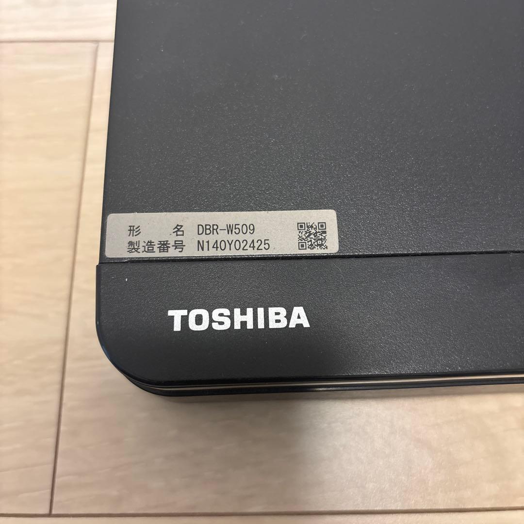 TOSHIBA DBR-W509 ブラック ブルーレイプレーヤー　付属品あり