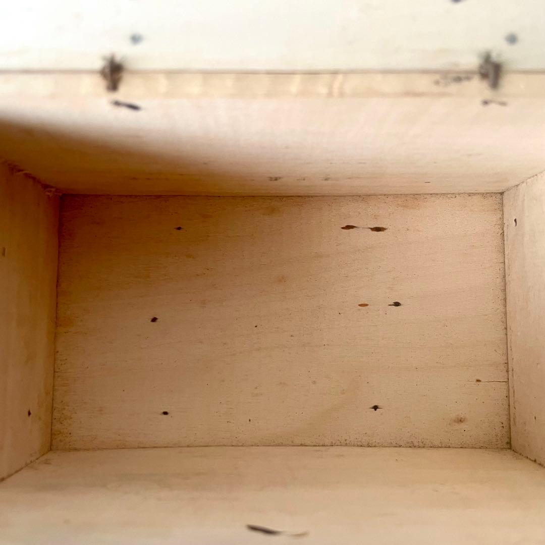 ショコラムニエ　ウッドコンテナ大　木箱　フランスアンティークCHOCOLAT