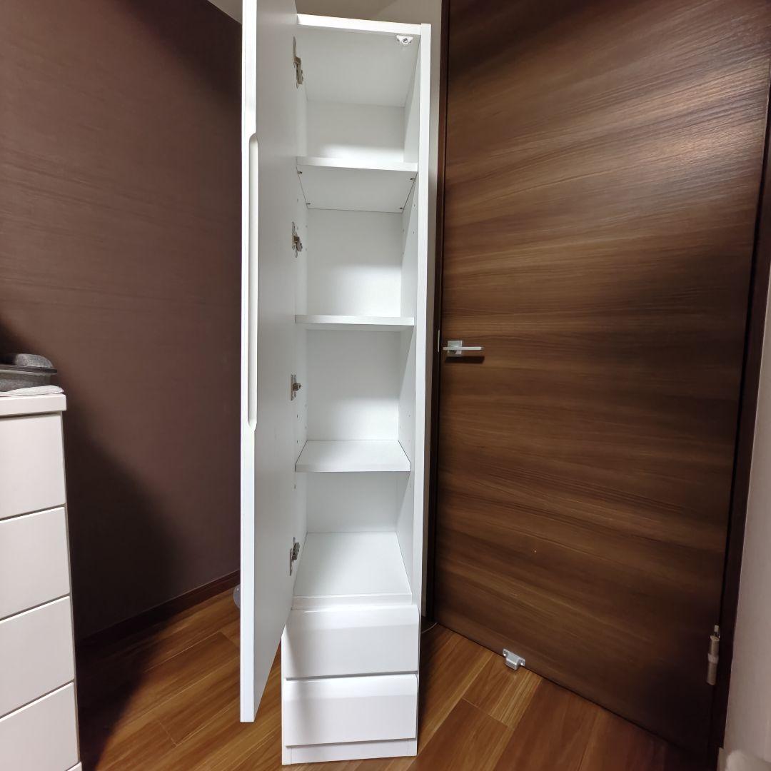 【2月まで！】ニトリ 姿見ミラー 収納 一体型 コルト30WH ホワイト