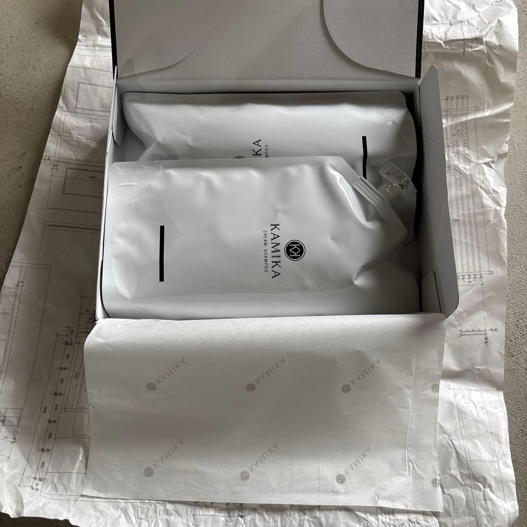 KAMIKA クリーム シャンプー 詰め替え2個セット