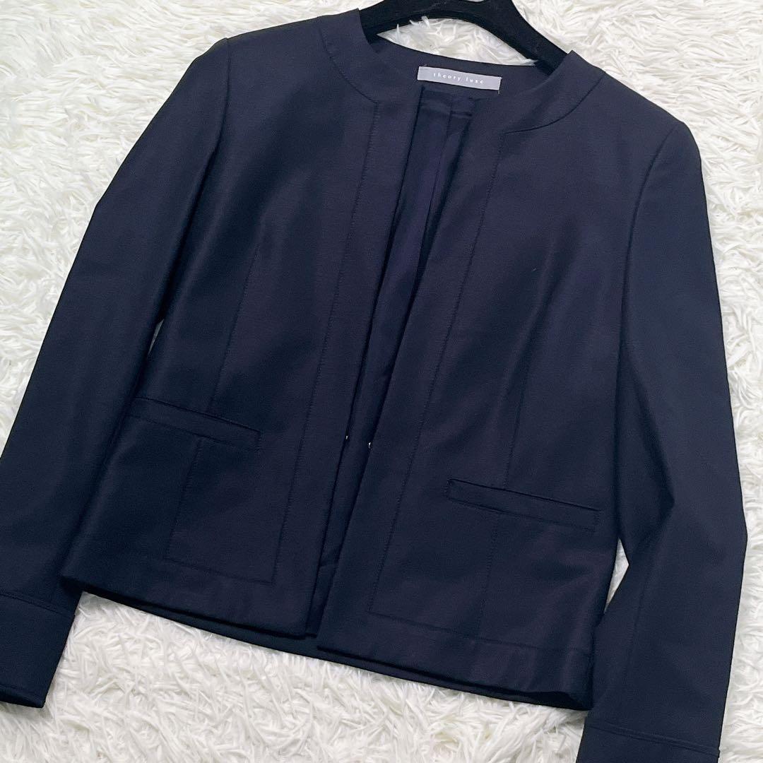 【美品】theory luxe　executive セットアップ ワンピース 紺