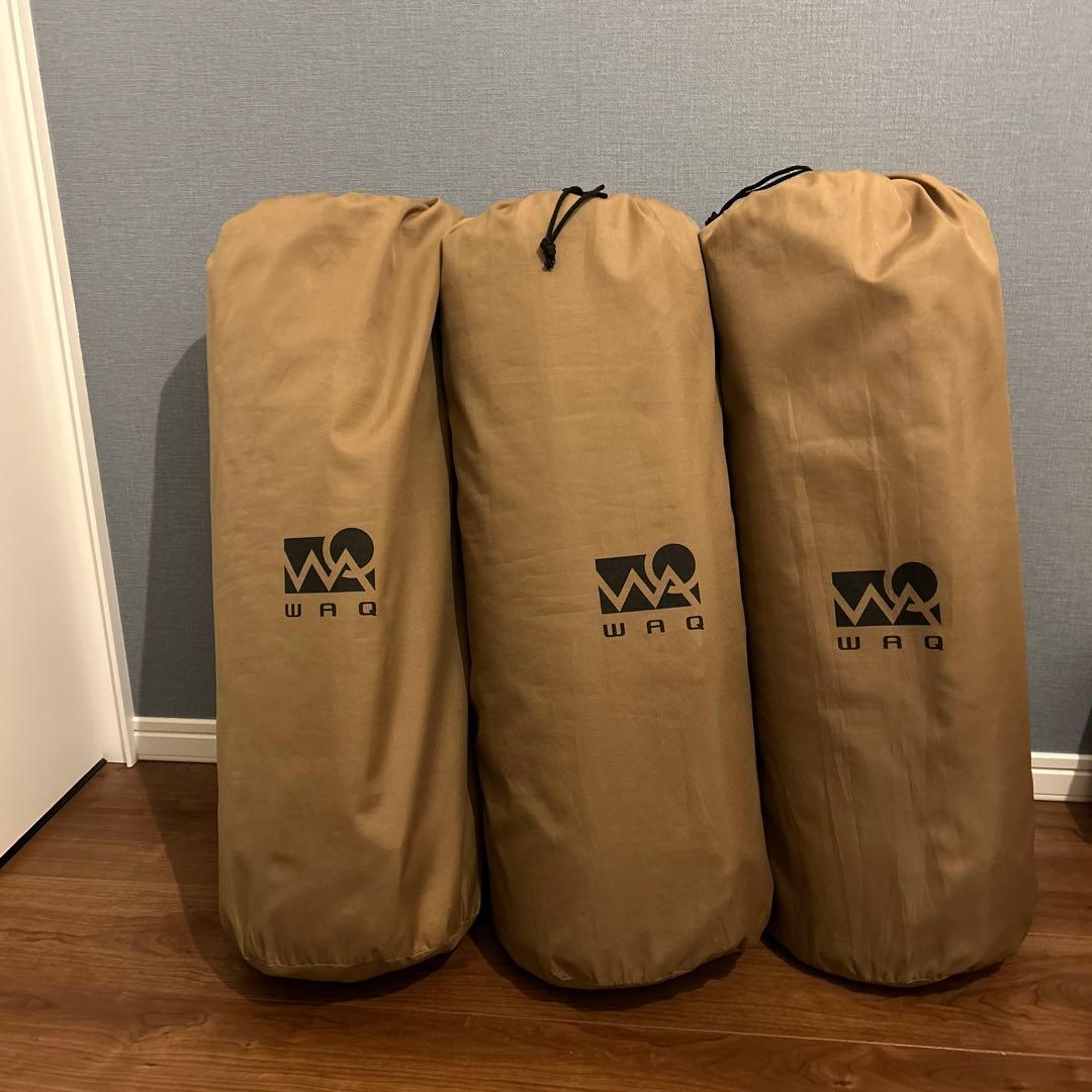 【3枚セット】WAQ インフレーターマット 8cm タン