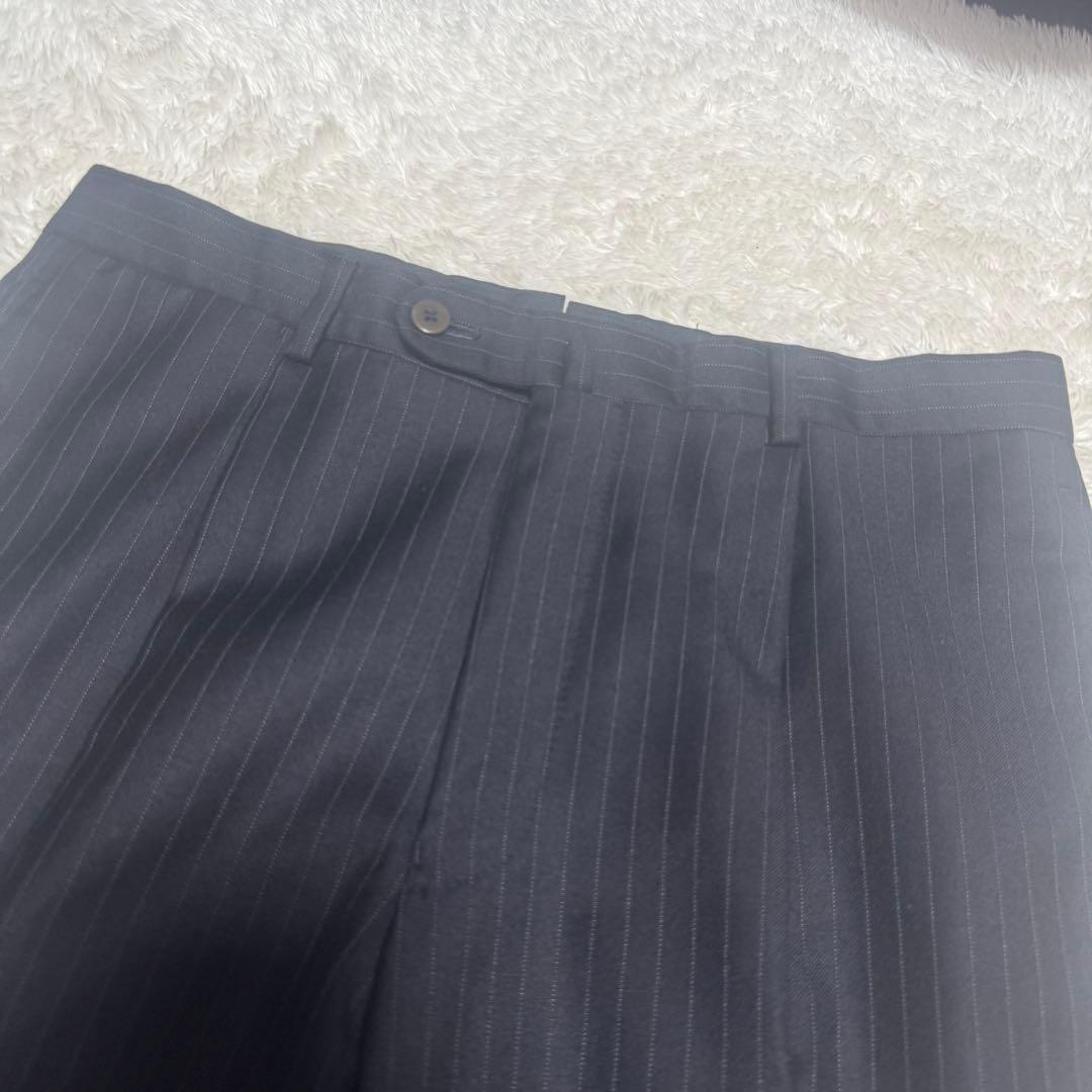 BEAMS F ビームスエフ スーツ セットアップ ストライプ ネイビー 95