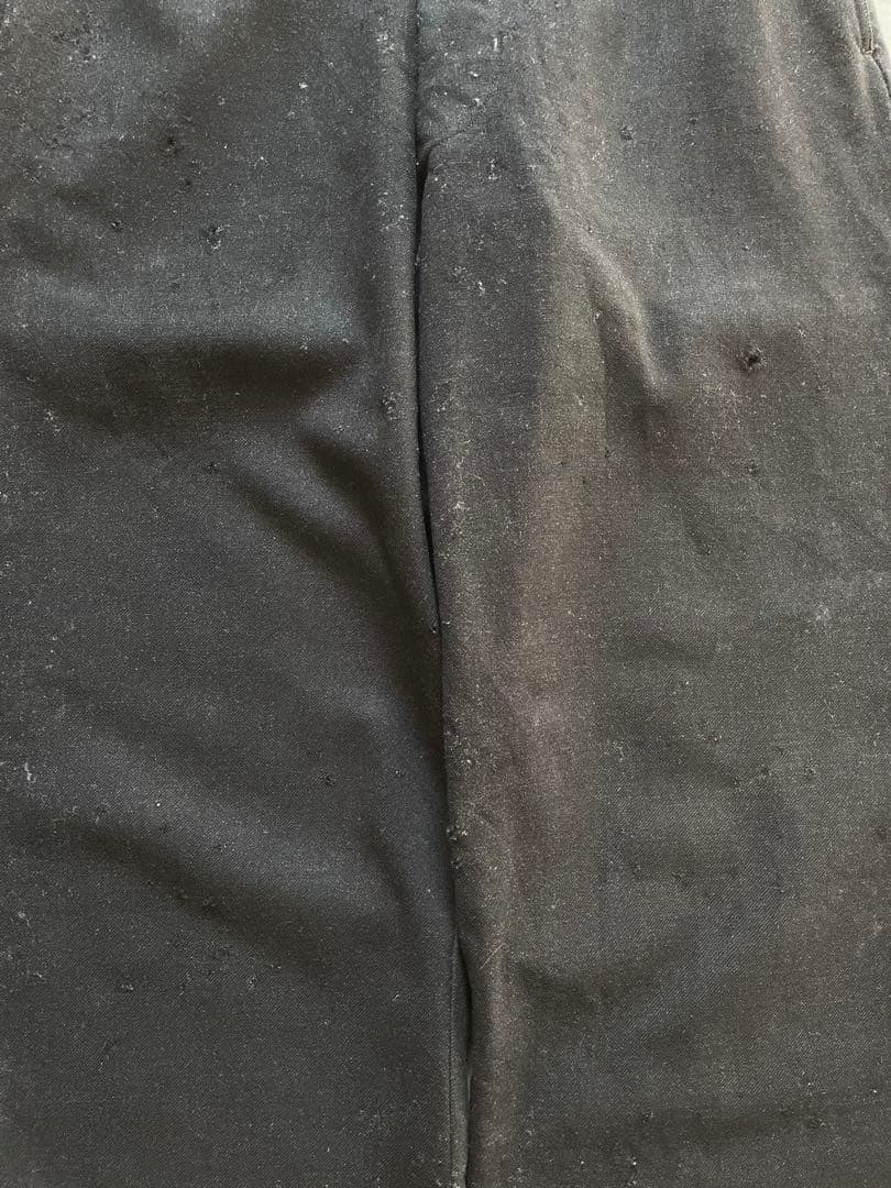 わ*い様 US製 40s ブラックウールスラックス コロゾボタン 50s 60s