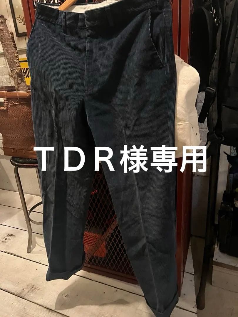 希少80年代？Yves Saint Laurent ネイビー コーデュロイパンツ