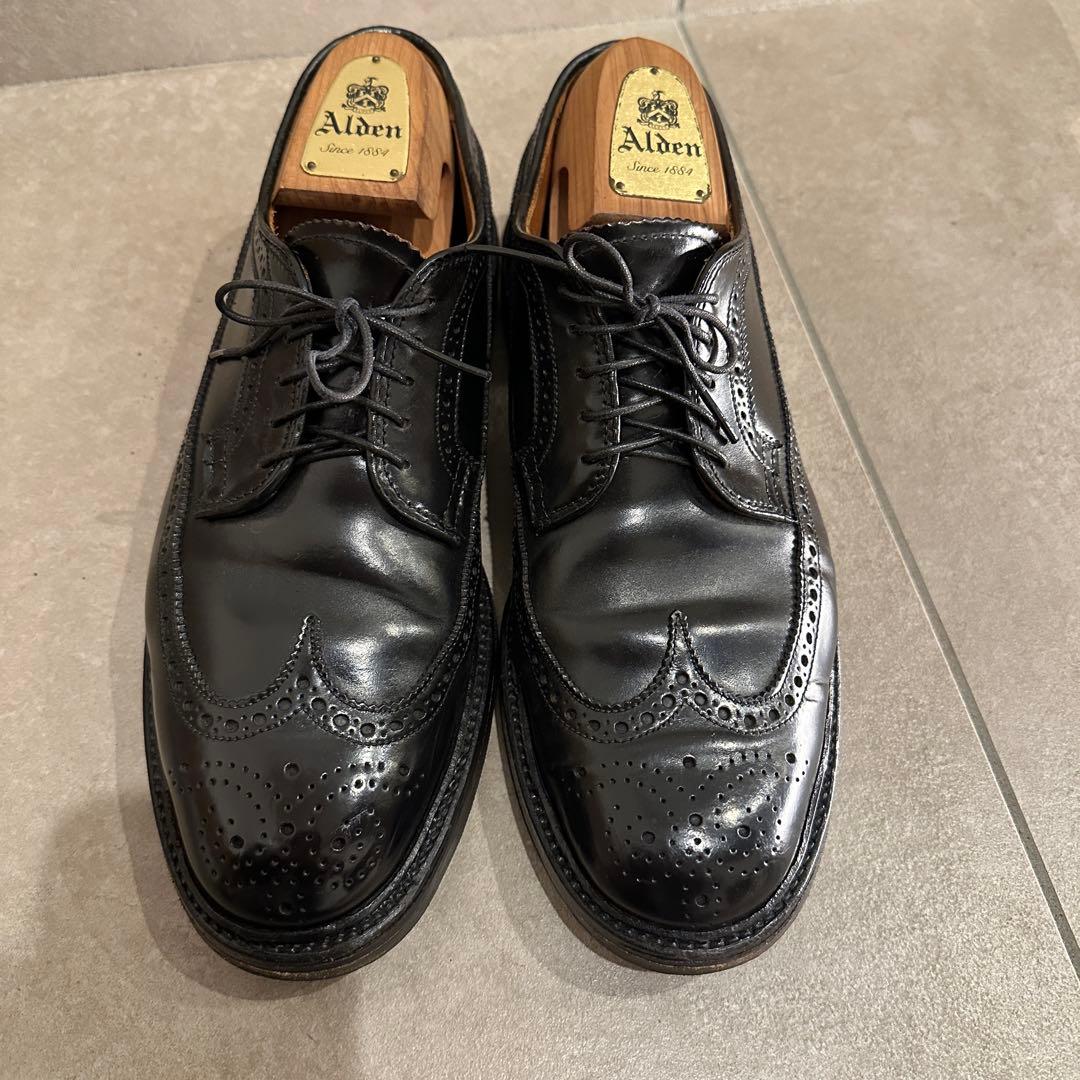 オールデン　コードバン　#9751　7 1/2　ブラック　シューツリー、袋付