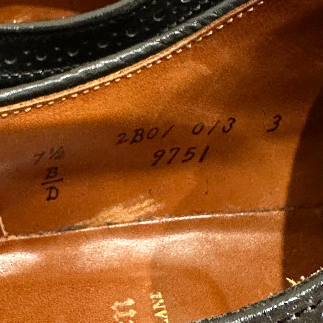 オールデン　コードバン　#9751　7 1/2　ブラック　シューツリー、袋付