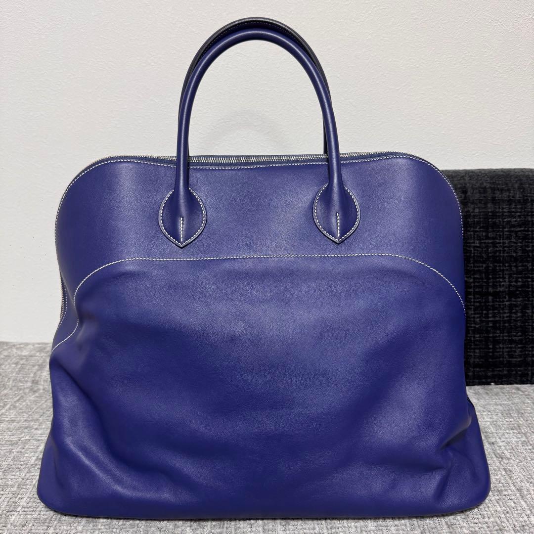 レオ太郎　HERMES エルメス　ボリードリラックス45 ネイビー　ブルー