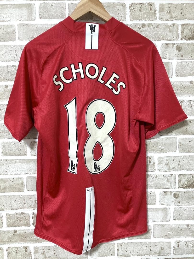 【24時間以内/匿名配】マンチェスターユナイテッド スコールズ ユニフォーム M