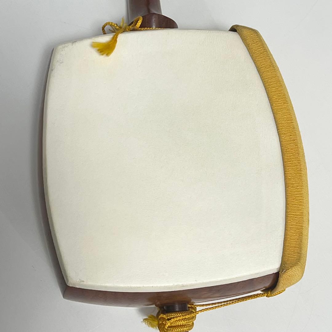 長唄三味線 丸打胴 撥 ハードケース付き