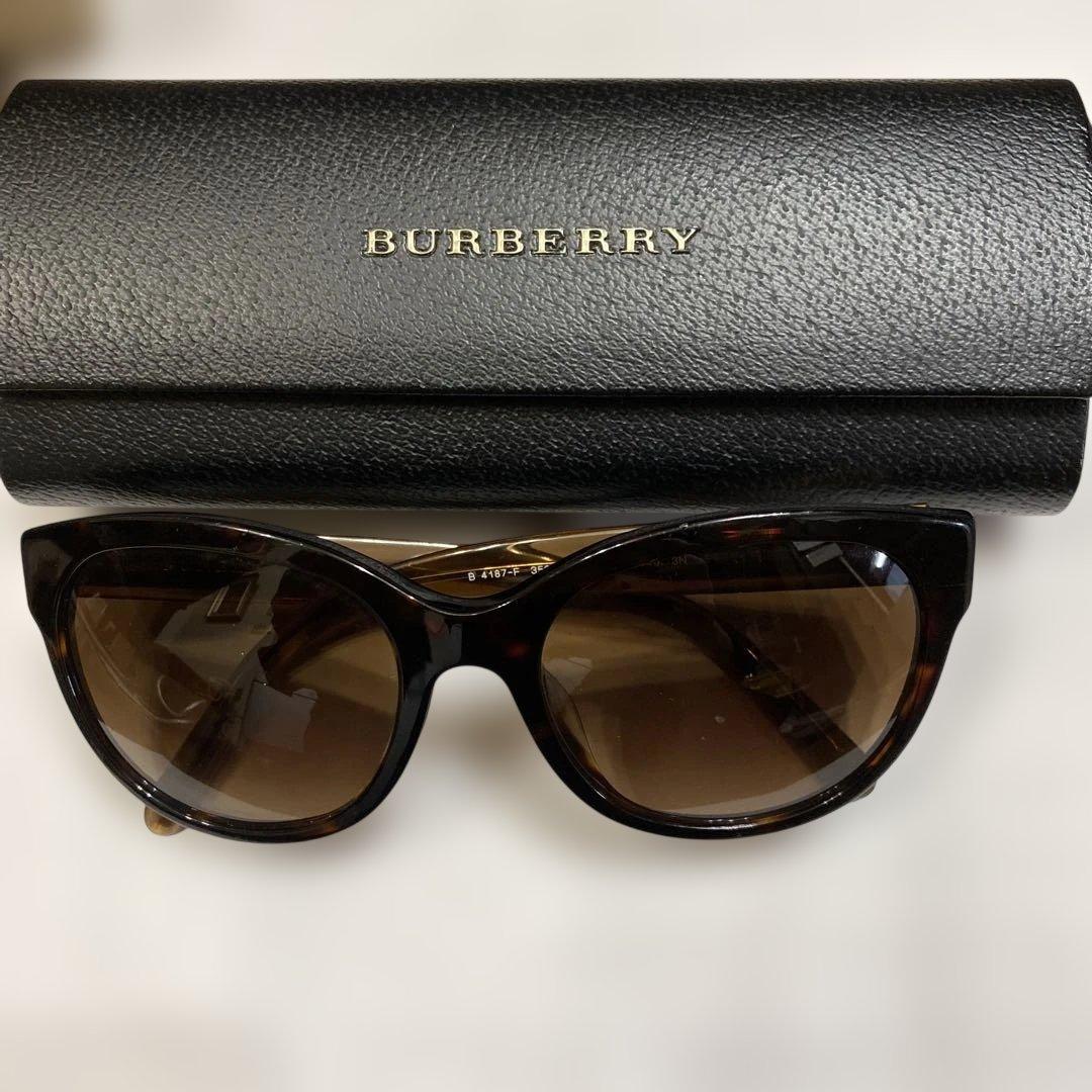 BURBERRY ブラウン キャットアイ サングラス
