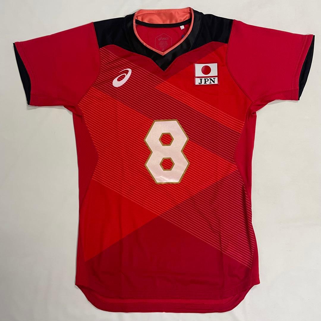 アシックス バレーボール男子日本代表チーム オーセンティックシャツ　柳田 8番