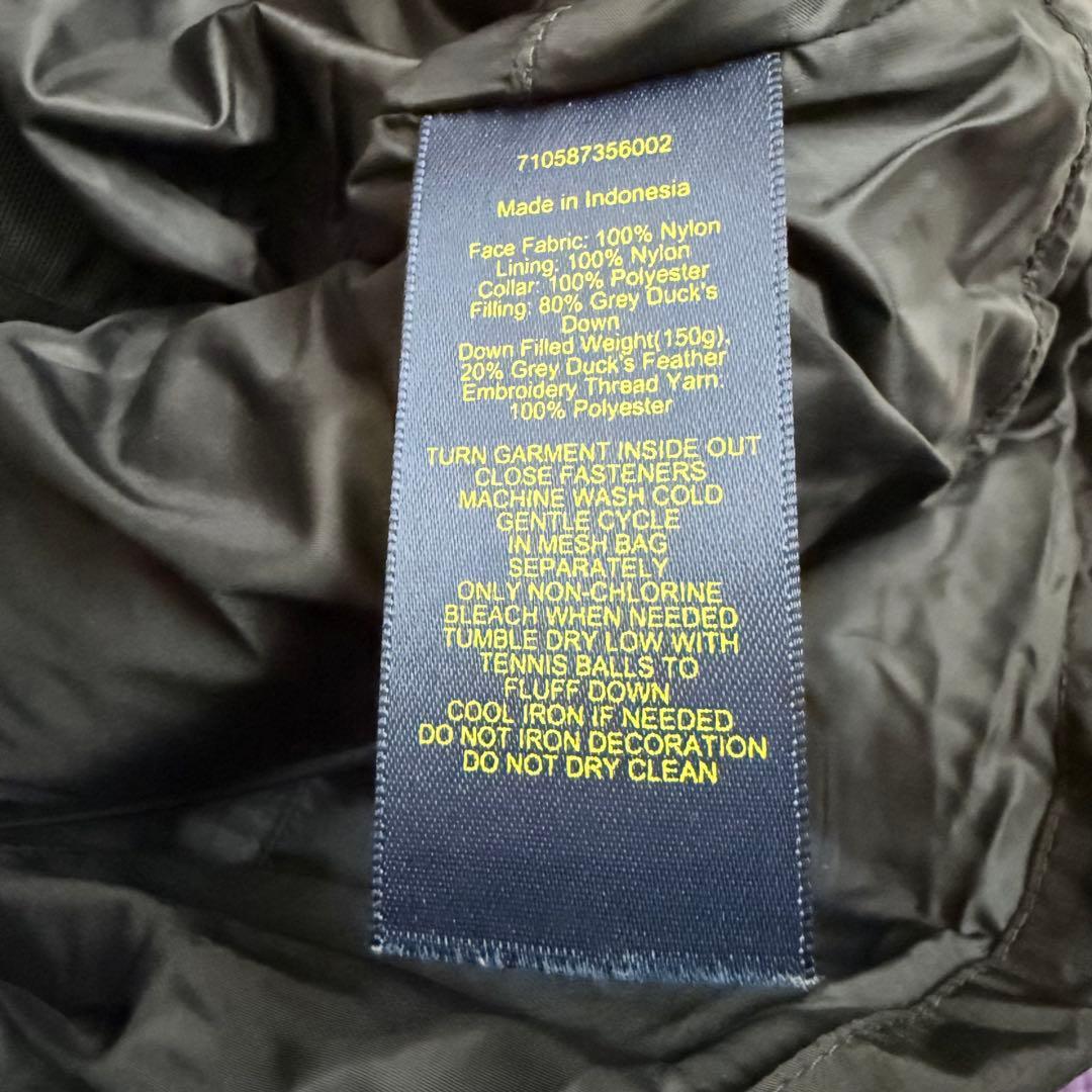 【極美品】ポロラルフローレン ダウンベスト 表記XS ブラック ビックポニー