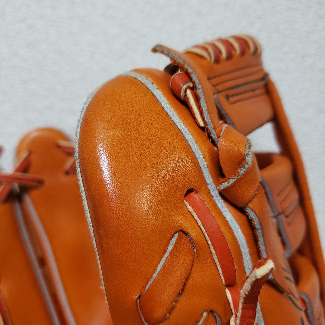 mizunoビックM・D-upZone オレンジ レザーグローブ